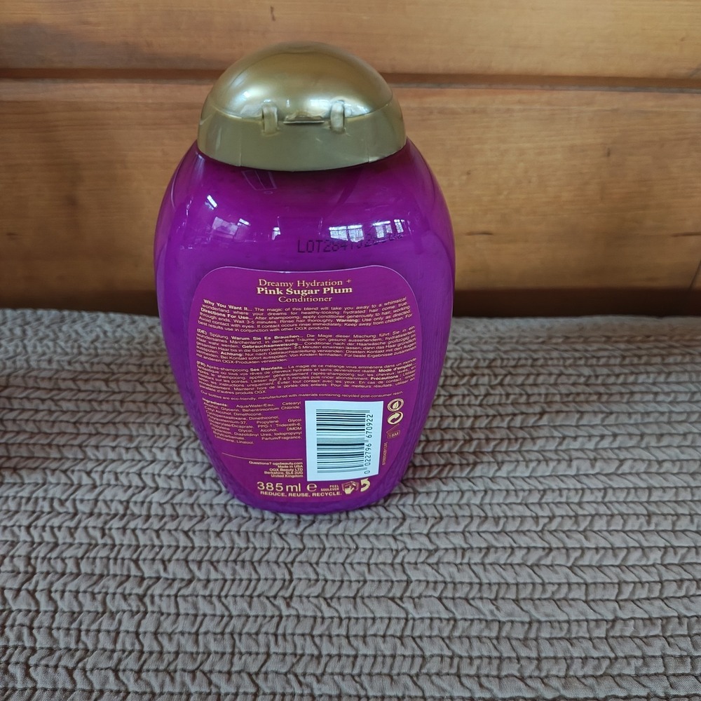 3 Pack of OGX Pink Sugar Plum Conditioner Limited Edition‎ Dreamy Hydra 13oz C1 - Picture 3 of 4